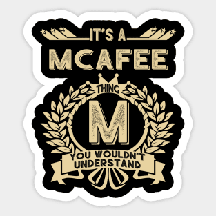 Mcafee Sticker